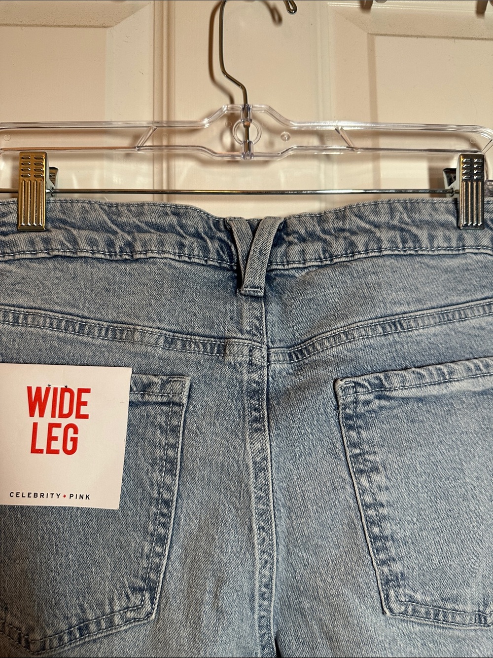NWTS Celebrity Pink Light Blue Denim Jeans - High Waist Wide Leg Sz 11/30 🩵👖🩵 - Picture 6 of 13